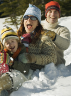 Famille ski vacances