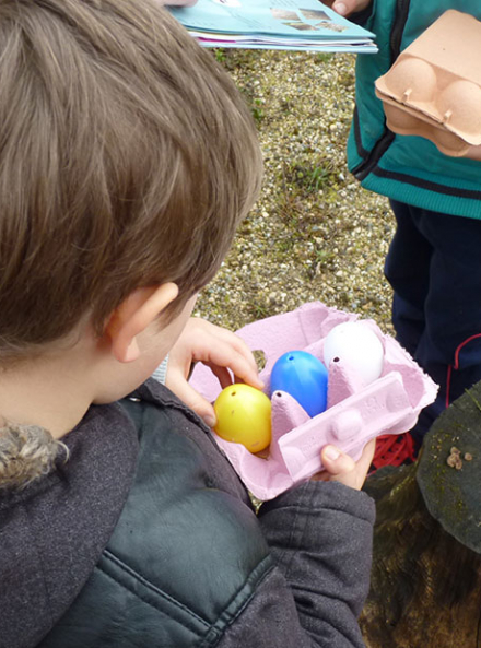 Chasse aux oeufs au Grand Parc de Miribel Jonage