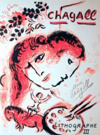 Marc Chagall devant le miroir