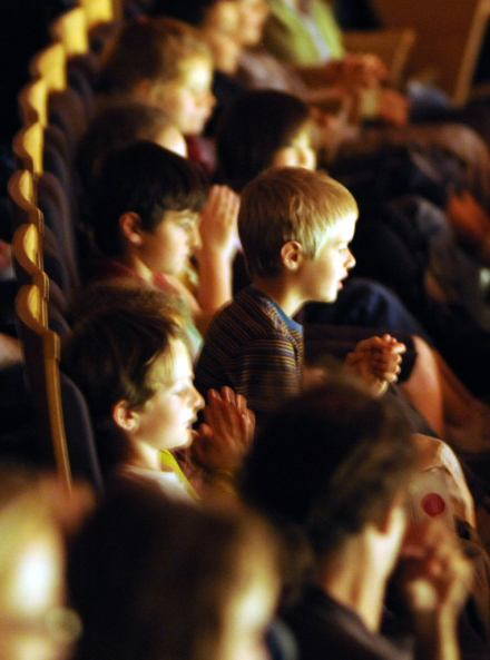 Les enfants à l'Auditorium de Lyon