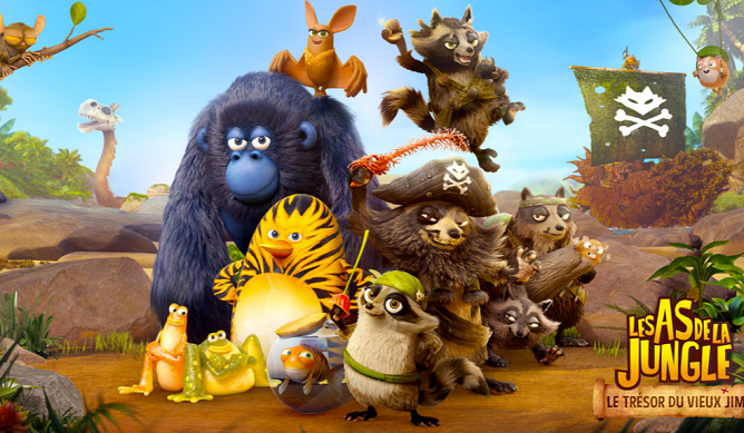 Les As De La Jungle Le Trésor Du Vieux Jim Les As de la Jungle - Le Trésor du Vieux Jim : film d'animation 3D au