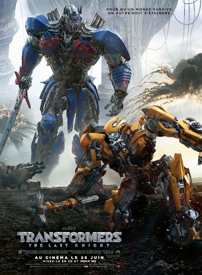 Transformers 5 The Last Knight, film de sciencefiction au cinéma en famille le 28 juin 2017