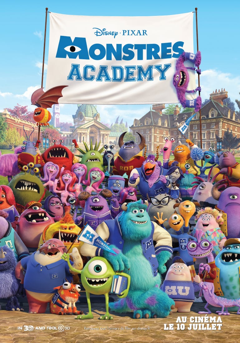 Monstres Academy : film d'animation pour enfants Pixar - Citizenkid
