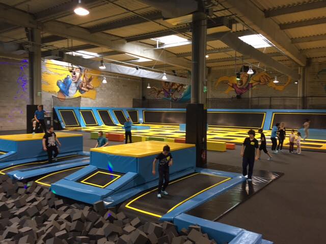 jump and slide trampoline