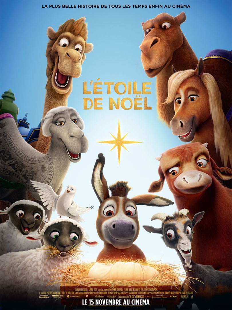 La Plus Belle Etoile De Noel L'Étoile de Noël : film d'animation pour enfants de Sony Pictures Animation  au cinéma le 13 décembre 2017 - Citizenkid