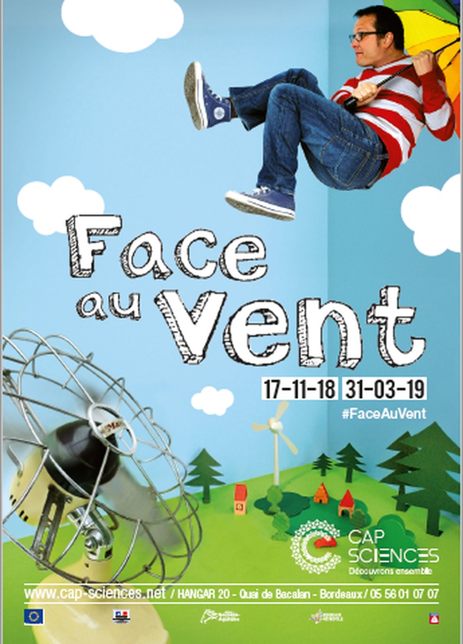 Expo Face au Vent à Cap Sciences (Bordeaux) en famille du 17 novembre 2018 au 31 mars 2019