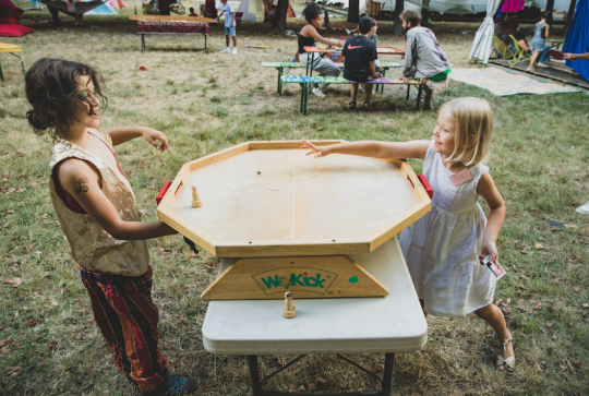 Rock en Seine : jeux en bois au Mini Rock en Seine