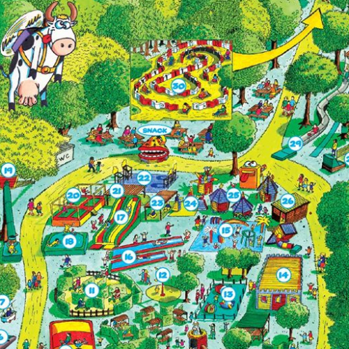 Chasse aux oeufs au Village des Fous