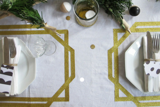 Un set de table scintillant