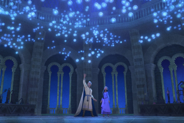 WISH, Asha et la bonne étoile : plafond étoilé