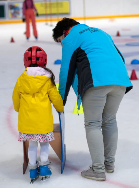 Patinoire de Colmar : enfant sur la glace