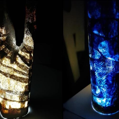 Expo "Jeux de lumières" - médiathèque Mérignac, Nathalie Portejoie