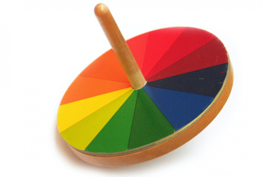 Expériences scientifiques illusions d'optique : mélange des couleurs