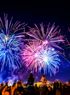 Feu d'artifice en famille en Ile-de-France