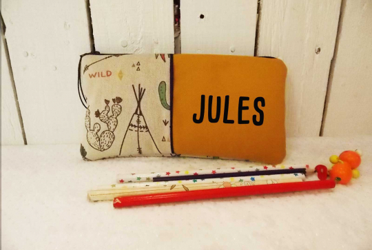 Trousse personnaliste - Creatik Etsy