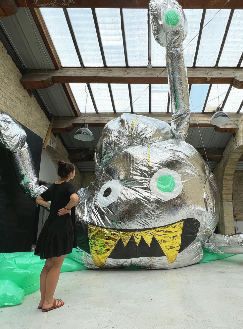 Atelier de Cécile Kezeu pour la boum des 50 ans du Capc