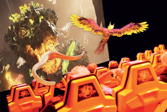 Animation Dragon Ride à Vulcania