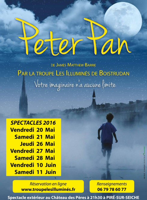 Affiche Peter Pan - Cie Les Illuminés