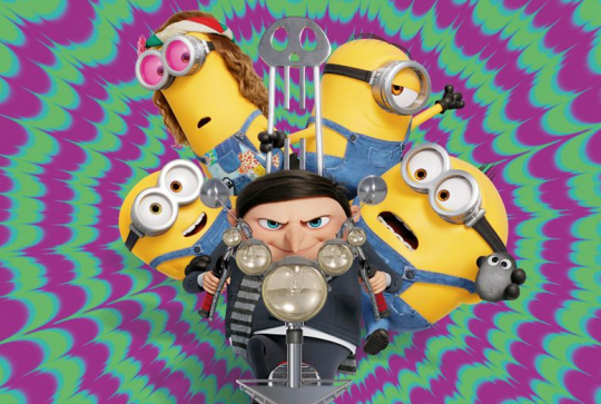 Les Minions 2 : Il était une fois Gru - Affiche violette