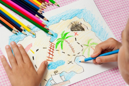 Anniversaire pirate - Coloriage