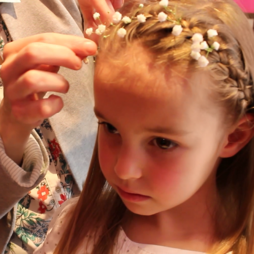 Coiffures de fête pour enfants