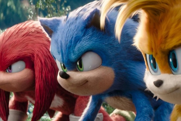 Sonic 3 le film avec Knukles, Tail et Sonic