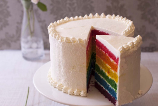 Recette du Rainbow Cake d'anniversaire