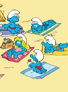 La tournée des plages des Schtroumpfs