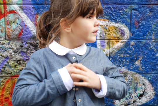 Cardigans gris à pressions