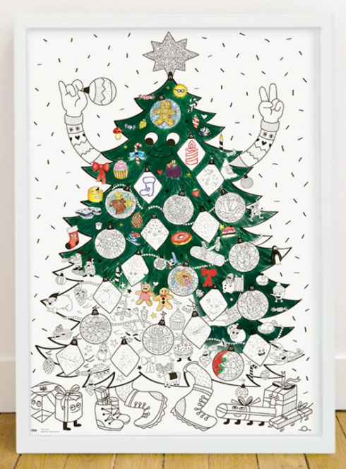 Sapin à colorier Omy