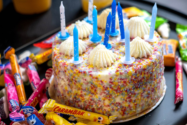 Gâteau d'anniversaire à Quiz Room