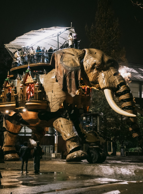 Nocturne aux Machines de l'Île de Nantes : éléphant