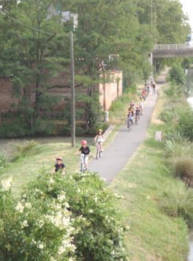 Piste cyclable de Toulouse à Saint-Rustice