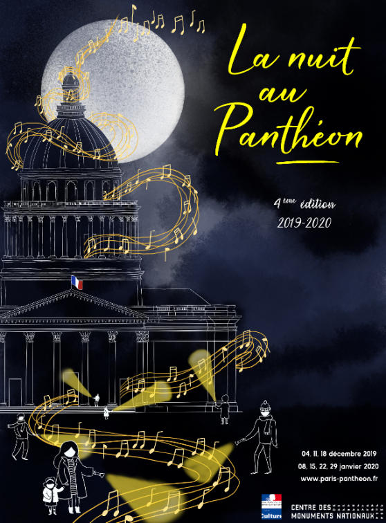 La Nuit au Panthéon - Affiche 2019 2020