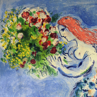 Expo Nice, soleil, fleurs. Marc Chagall et la baie des Anges.