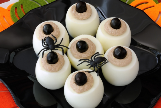Recette Halloween : yeux mimosas