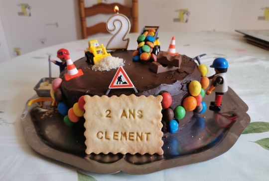 Gâteau chantier BTP