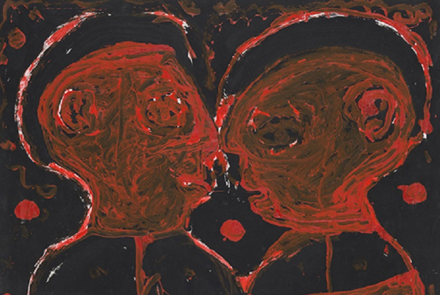 Œuvre "Deux personnages" de Giordano Gelli