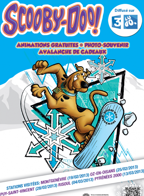 Scooby-Doo part en tournée dans les stations de ski