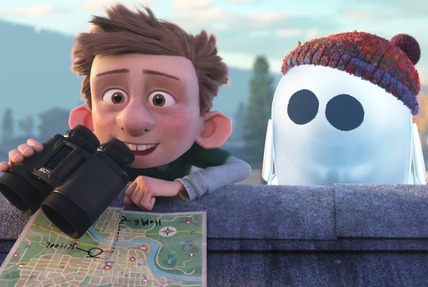 Ron Débloque : Barney avec ses jumelles © 2021 20th Century Studios. ALL RIGHTS RESERVED