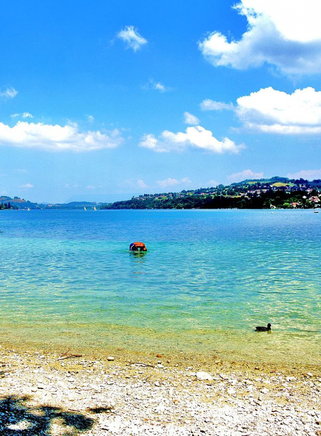 Lac de Paladru lieu de baignade