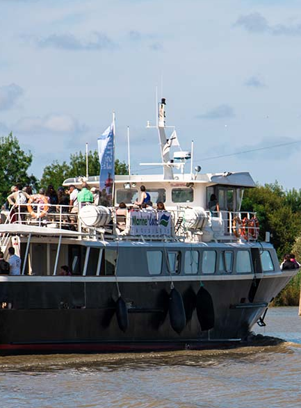 Croisière Estuaire Nantes Saint-Nazaire : Bateau qui navigue sur l'eau