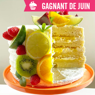 Gâteau anniversaire gagnant juin
