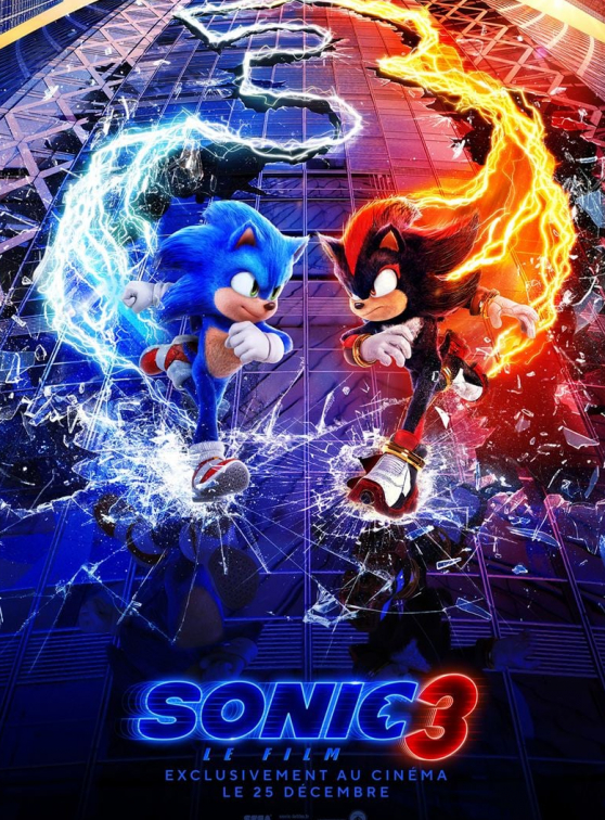 Sonic 3 le film : affiche