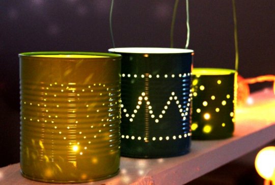 Lampion en boîte de conserve