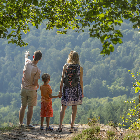 Parc naturel régional des Vosges du nord : balade en famille, Montrerc y Meyer