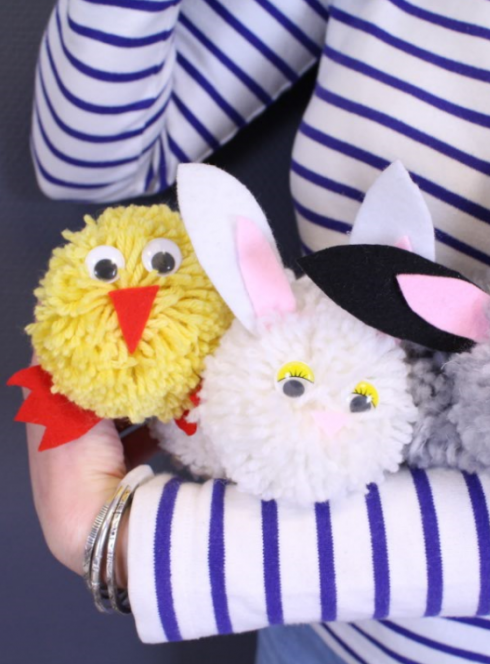 Tuto Pâques avec des pompons