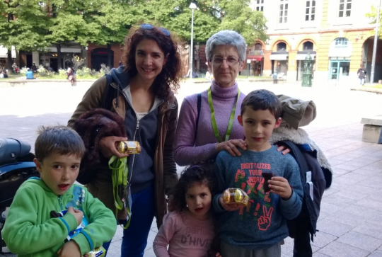 Chasse aux oeufs de Pâques à Toulouse - heureux participants