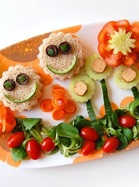 Assiette de légumes pour enfants