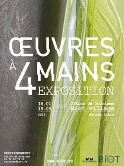 Œuvres à 4 mains - expo Biot
